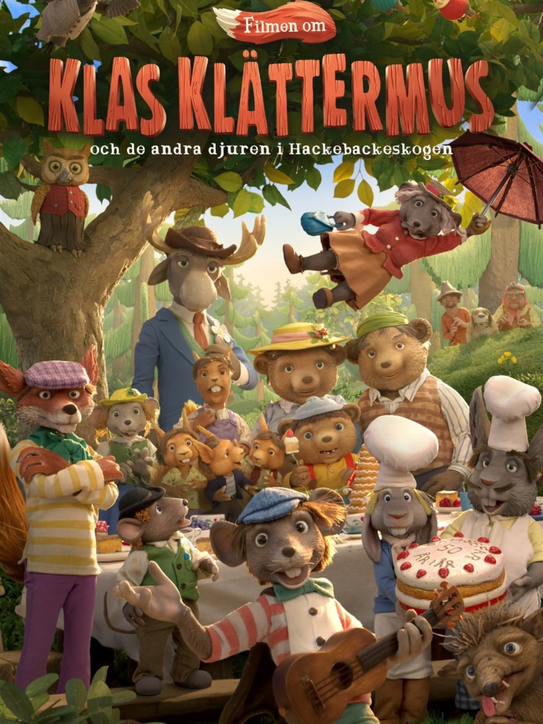 Klas Klättermus och de andra djuren i Hackebackeskogen